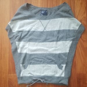 Striped Poncho Sweater